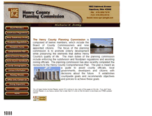 Tablet Screenshot of henrycountyplanning.com